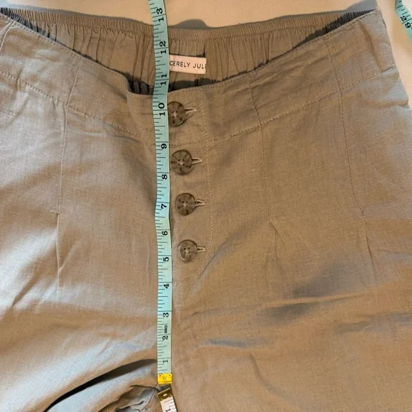 Sincerely Jules Beige Men's Chinos with Button Accents - Picture 6 of 8